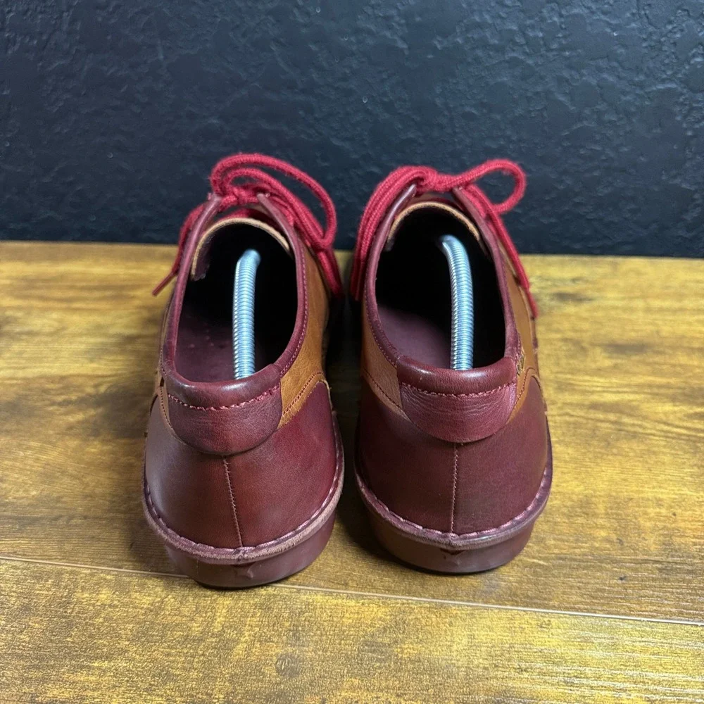 Pikolinos Berna M8J-4184 Brown Burgundy Leather Oxford Shoes Mens EU 45